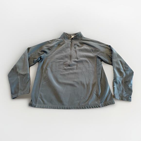 The North Face Mens Gray Flash Dry 1/4 Zip Fleece Pullover Jacket Size L LARGE - Picture 1 of 10